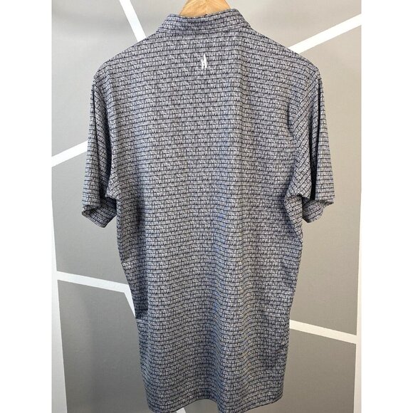 Johnnie O Millard Golf Polo Men’s Medium Heather Black Stretch Performance - Picture 2 of 16